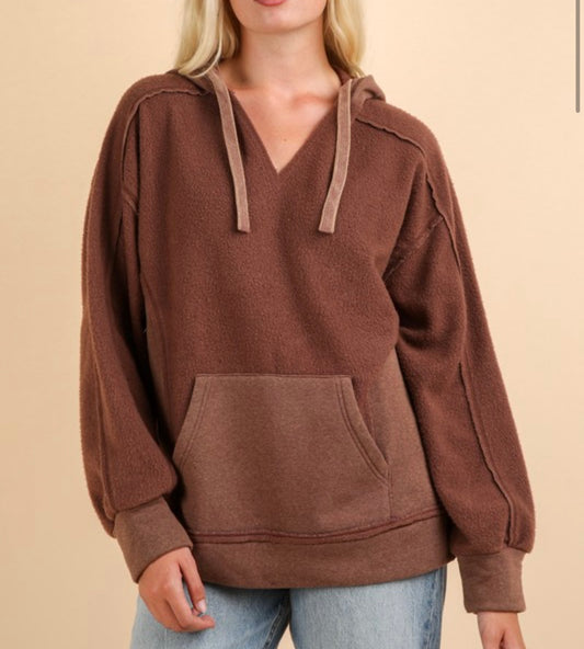 Chocolate brown hoodie