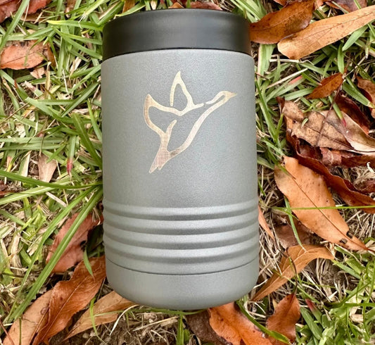 Combat waterfowl Icon Can Koozie | Standard Size | Grey