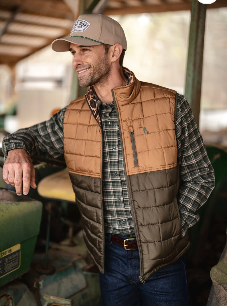 Local Boy: Duck Down Reversible Vest