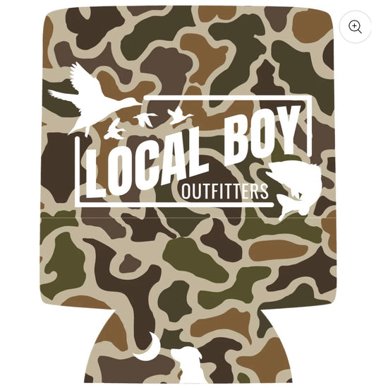 Local boy Cast & Blast 2.0 Koozie