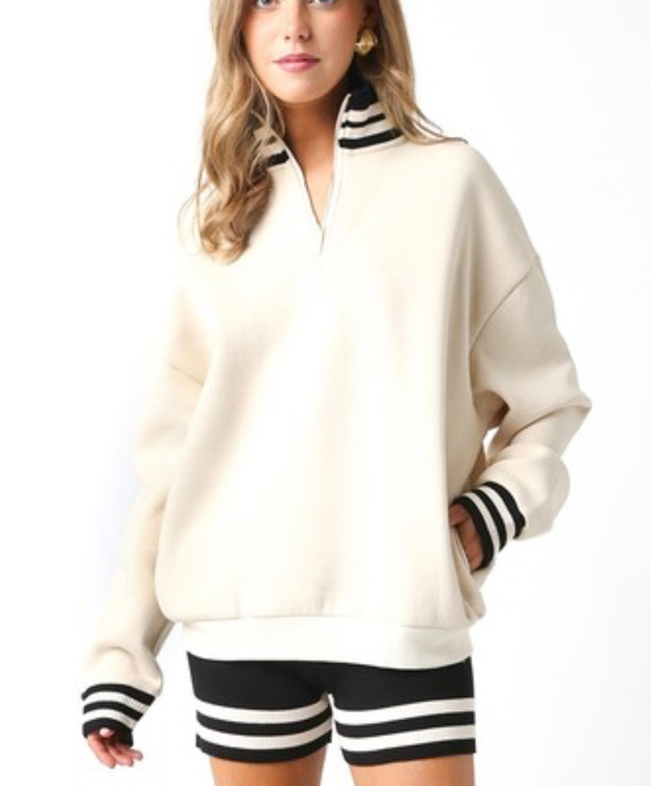 Kirsten quarter zip sweatshirt