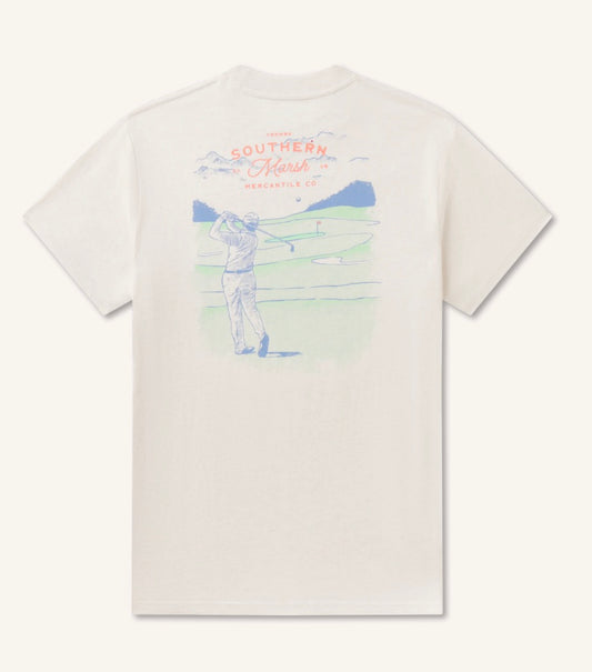 Southern marsh pin high tee washed pebble