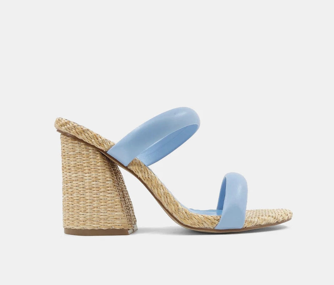 Shu Shop Gardenia Sandal- Light Blue