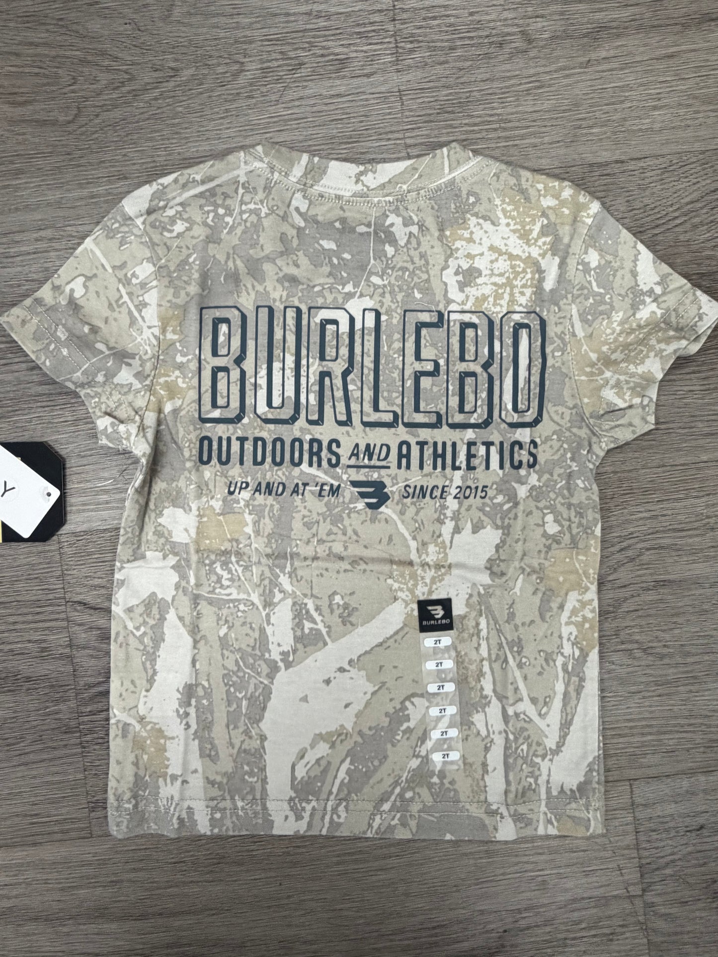 Burlebo youth vintage washed graphic tee - up & at em