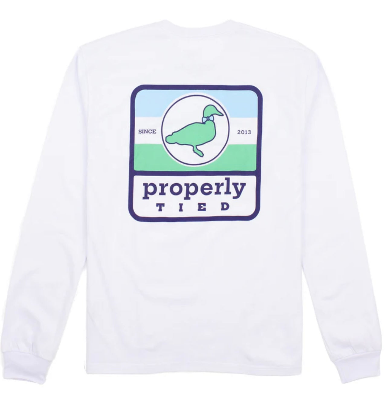 Properly tied Sign Logo LS White