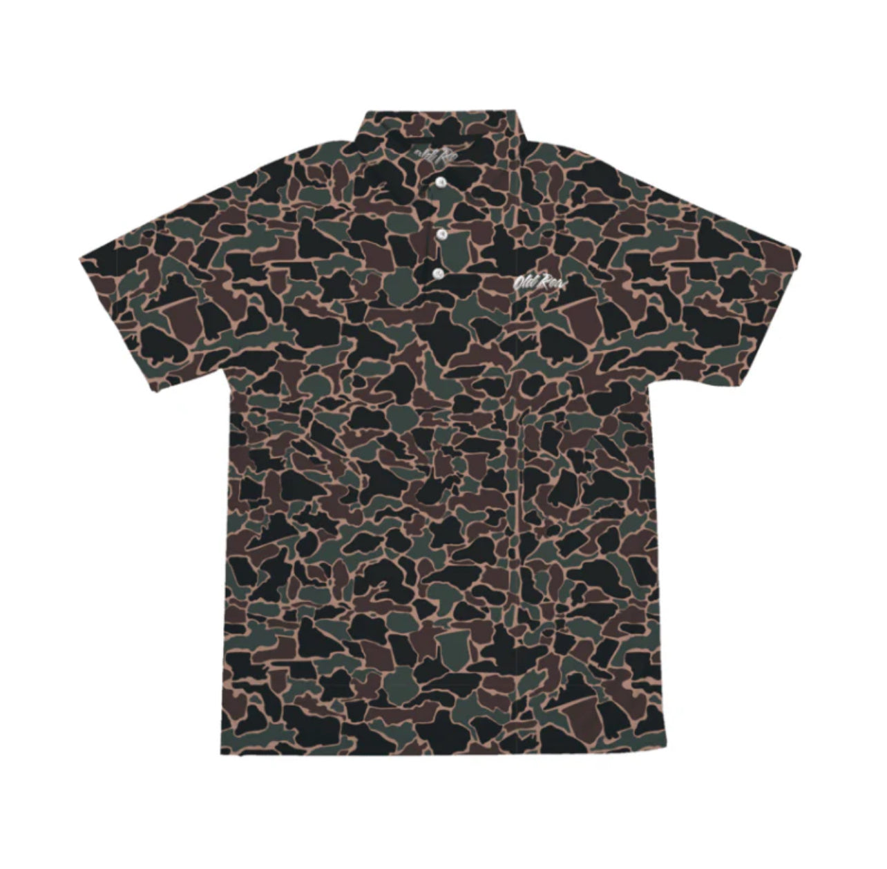 Old row 80's Camo Polo