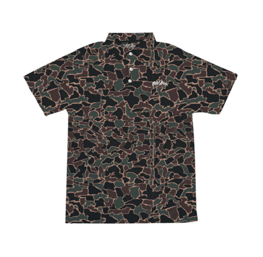 Old row 80's Camo Polo