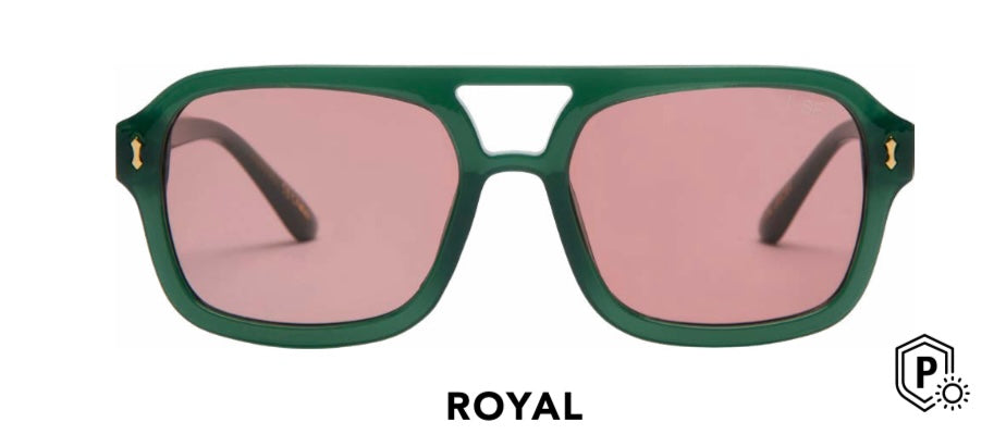 I sea royal KALE/TANGERINE sunglasses