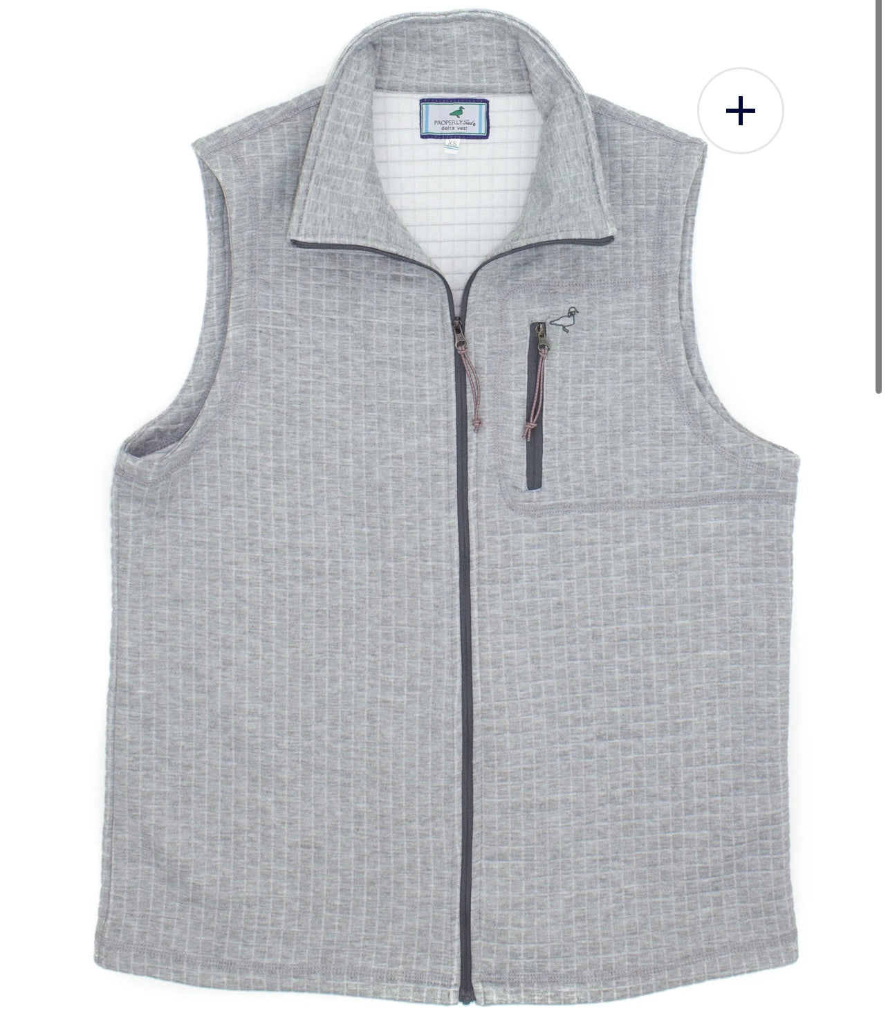 Youth Properly tied Delta Vest Heather Grey