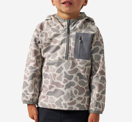 Burlebo youth blaze tech Q-zip - classic deer camo
