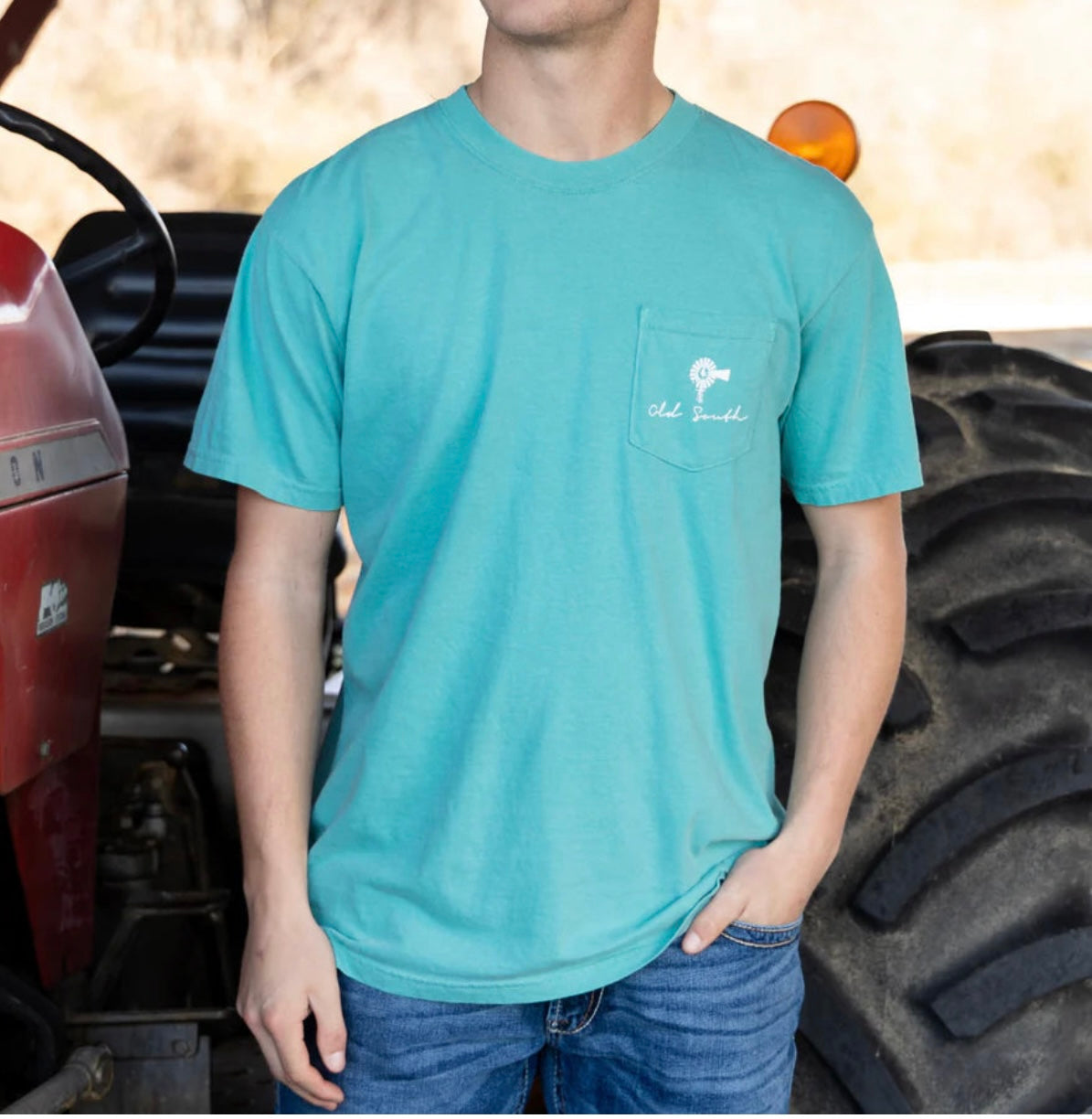 Old South: Tubing Short Sleeve - Seafoam