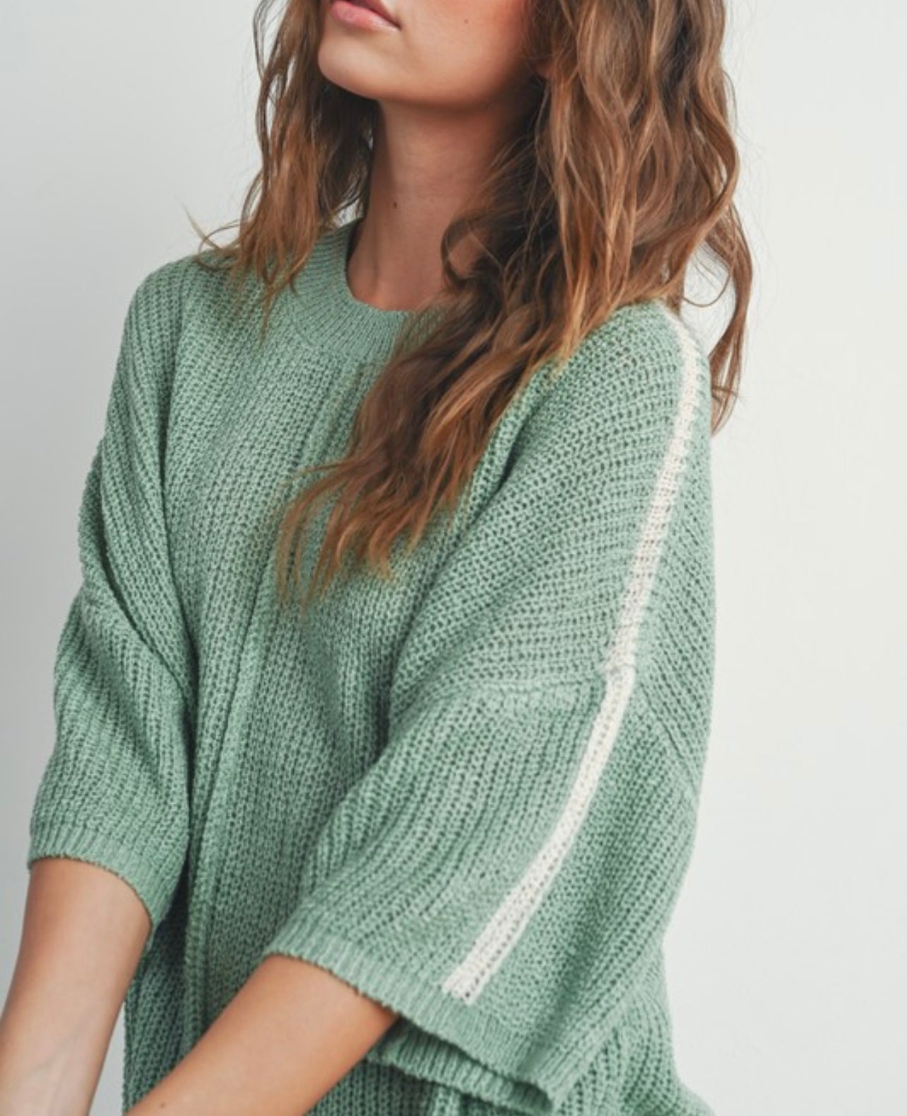 Knitted loose sweater