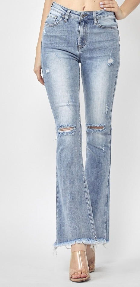 Risen MID RISE BUTTON FLY VINTAGE SKINNY JEANS