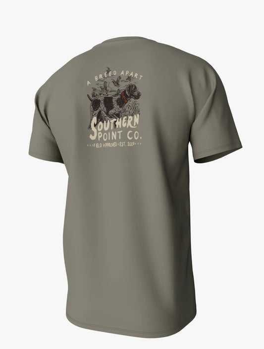 A BREED APART SHORT SLEEVE POCKET TEE GREEN southern point