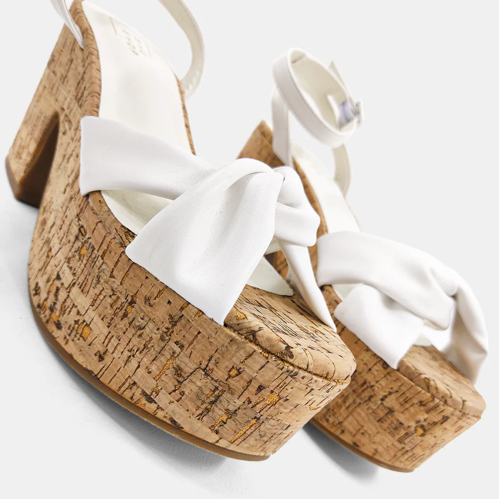 Shu shop Jewel White Platform Sandal