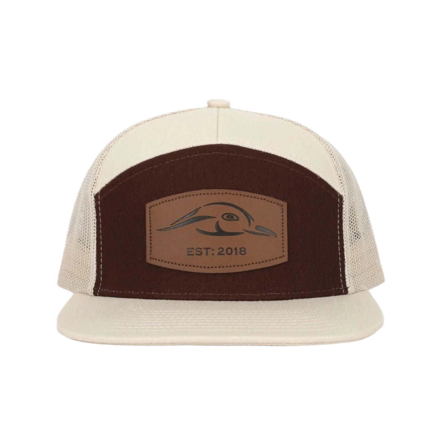 AMERICAN FLYWAY WATERFOWL
AF Waterfowl Leather Patch 7 Panel Trucker