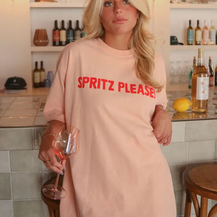 Hugs and spritzes graphic tee