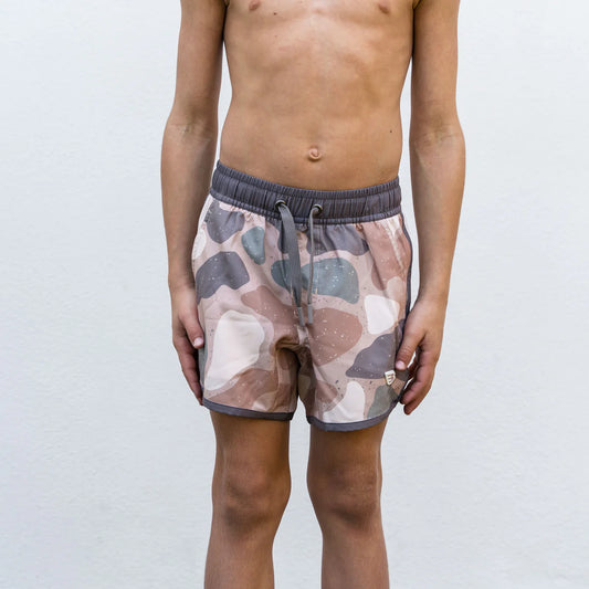 Burlebo Youth Swim Trunk Short - Jumbo Pintail Camo
