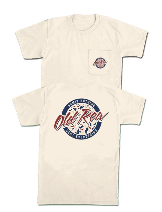 Old row USA Camo Circle Logo Pocket Tee