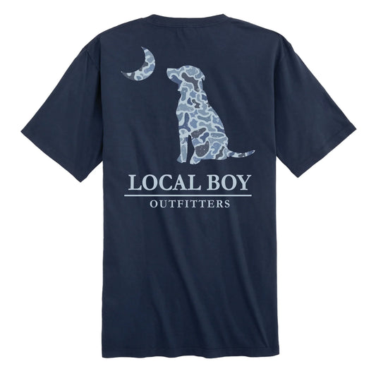 Local Boy Youth Distressed LCF Cobalt Dog & Moon Tee