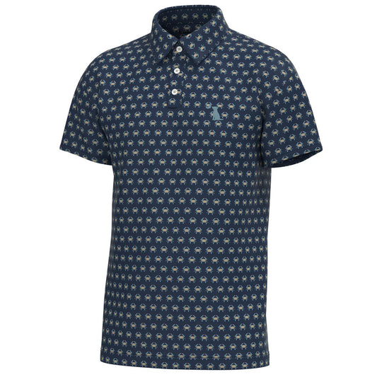 Local boy Youth Dirty Myrtle Polo - Blue Crab