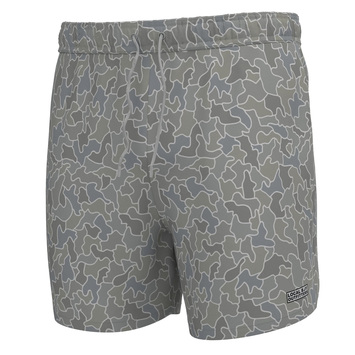 Local boy Bayview Swim Trunk cobblestone gray