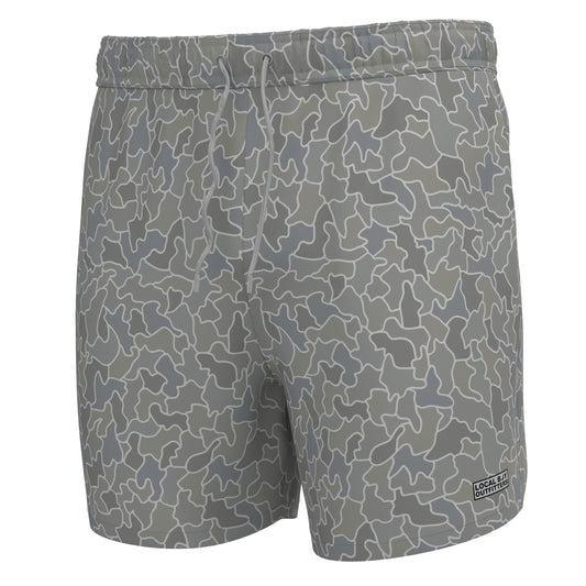Local boy Bayview Swim Trunk cobblestone gray