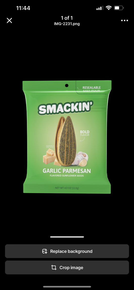 Smackin’ Sunflower Seeds Garlic Parmesan Large Bag