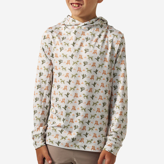 Burlebo Youth Performance Hoodie - Mallard Duck Dog