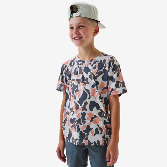 Burlebo Youth Go To Tee - Vintage Camo