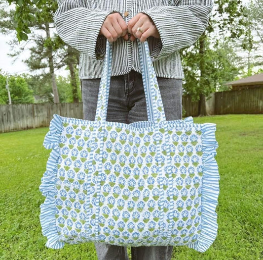 Carpi quilted tote bag