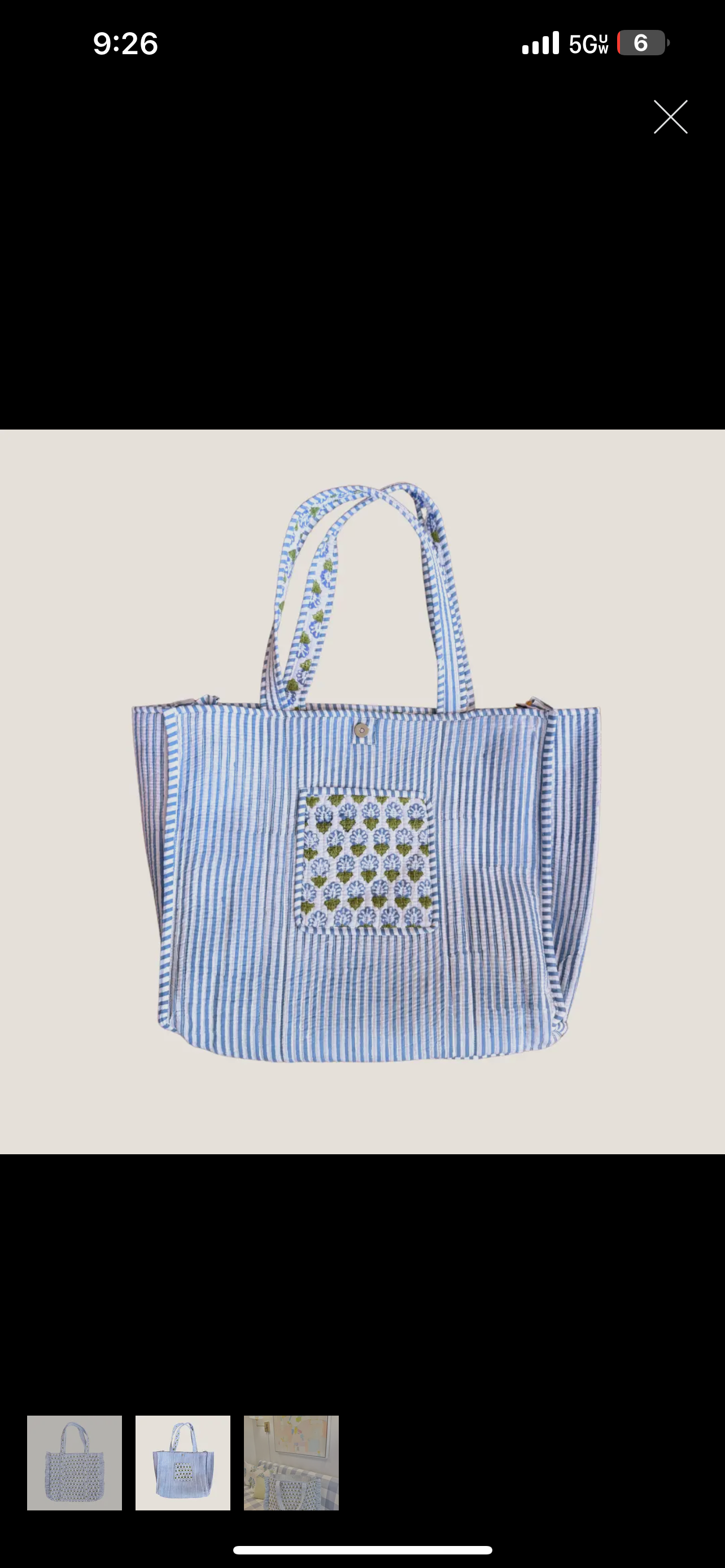Carpi quilted tote bag