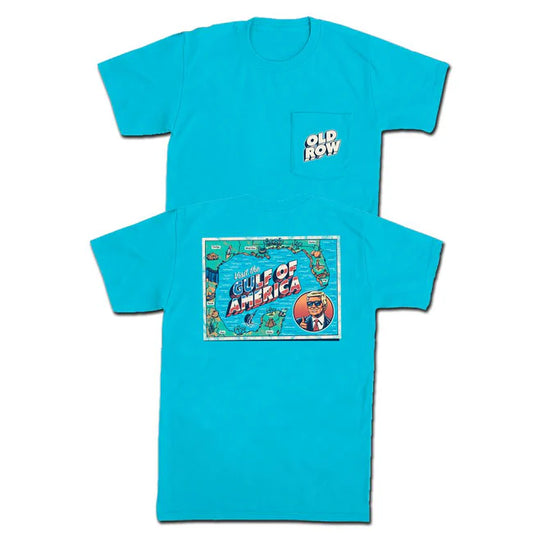 Old row GULF OF AMERICA POSTCARD POCKET TEE