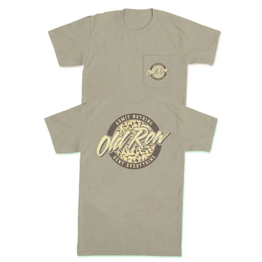 Old row DUCK CAMO CIRCLE LOGO POCKET TEE