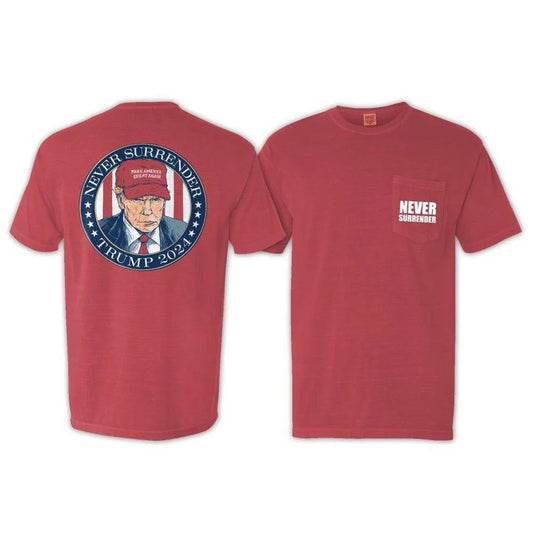 Old row never surrender trump tee