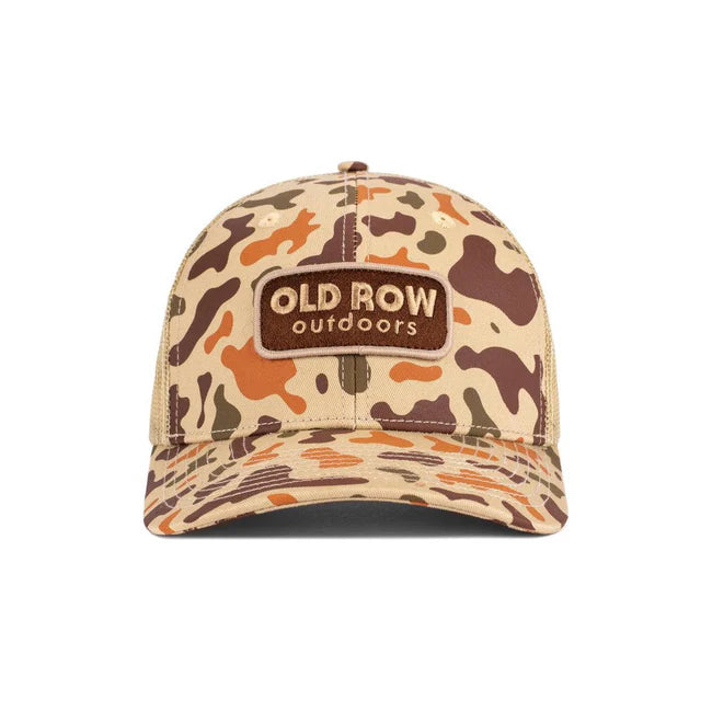 OLD ROW OUTDOORS CAMO TRUCKER HAT
