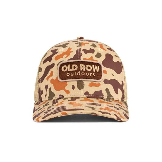 OLD ROW OUTDOORS CAMO TRUCKER HAT