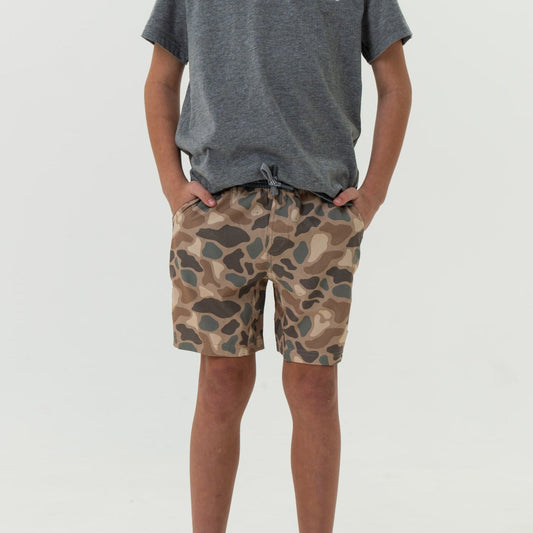 Burlebo Youth Athletic Short - Pintail Camo