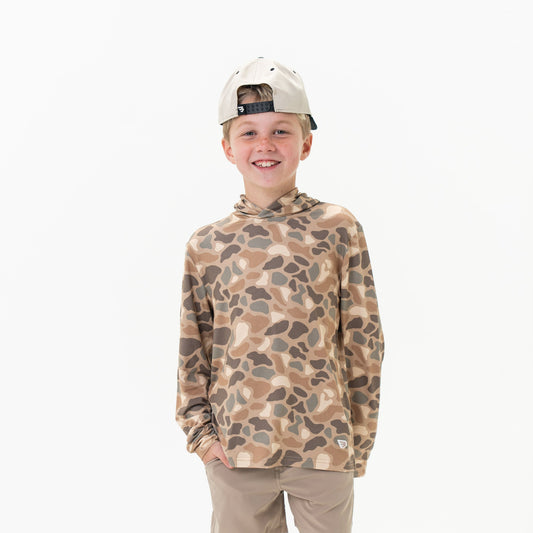 Burlebo Youth Performance Hoodie - Pintail Camo