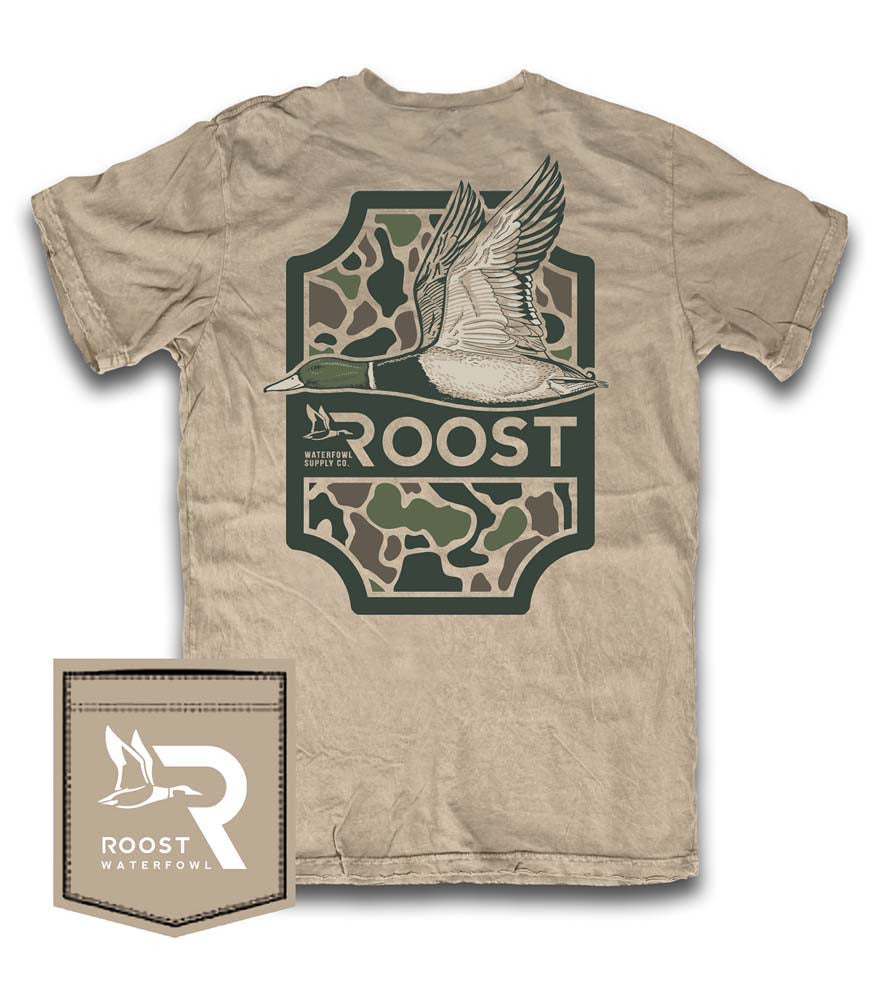 Fieldstone Roost Camo Shield tee