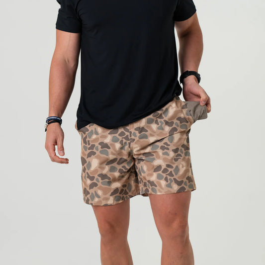 Burlebo Everyday Short - Pintail Camo - Brown Pocket