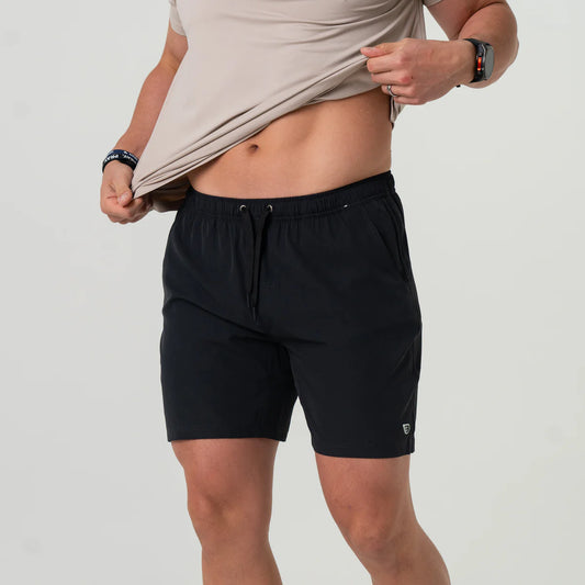 Burlebo Athletic Short - Heather Black - Retro Duck Camo Liner