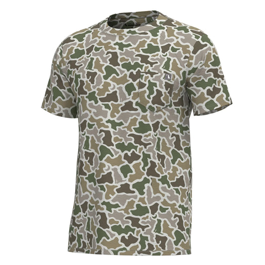 Local boy Youth Heather Blend Crew ss tee - Dog & Moon Camo