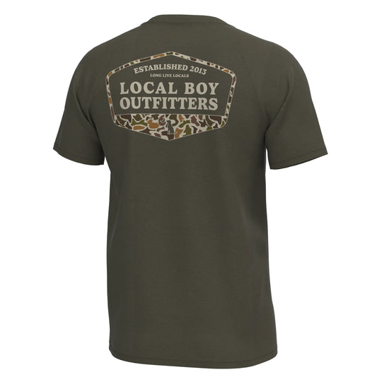 Local boy Youth Graphic Short Sleeve Heather Blend
Crew - Vintage Established Badge - espresso