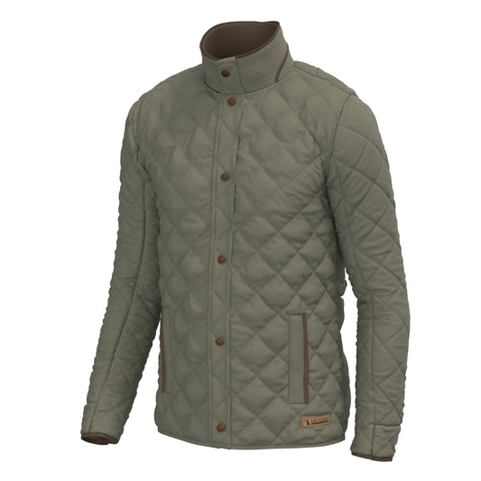 Local boy Diamond Quilted Jacket - moss green