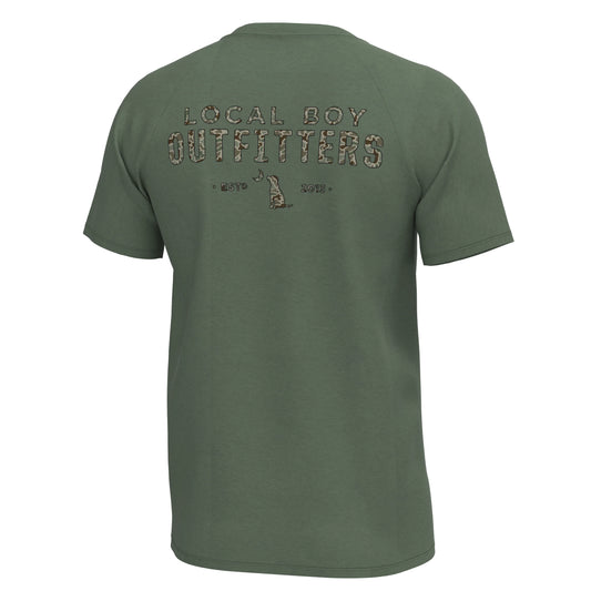 Local boy Graphic Short Sleeve Heather Blend Crew -
Old Signature - Thyme