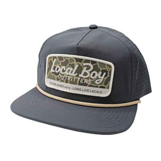 Local boy Brush Camo Mark Perforated Low-Profile Rope Hat
