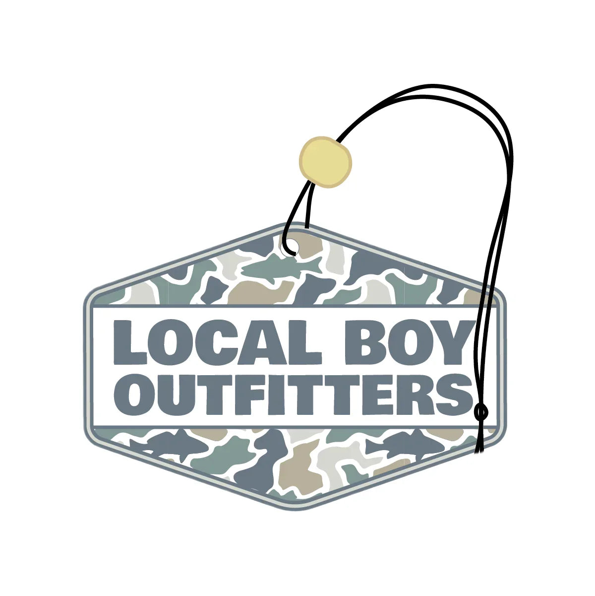 Local boy Fish Camo Diamond Crest Air Freshener