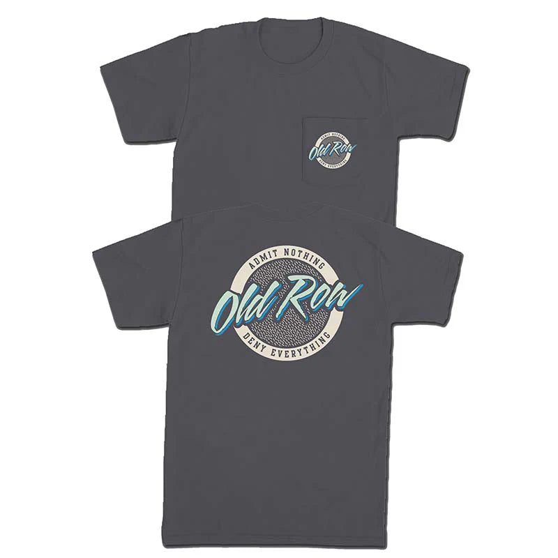 Old Row CIRCLE LOGO GRAPHITE POCKET SHORT SLEEVE T-SHIRT