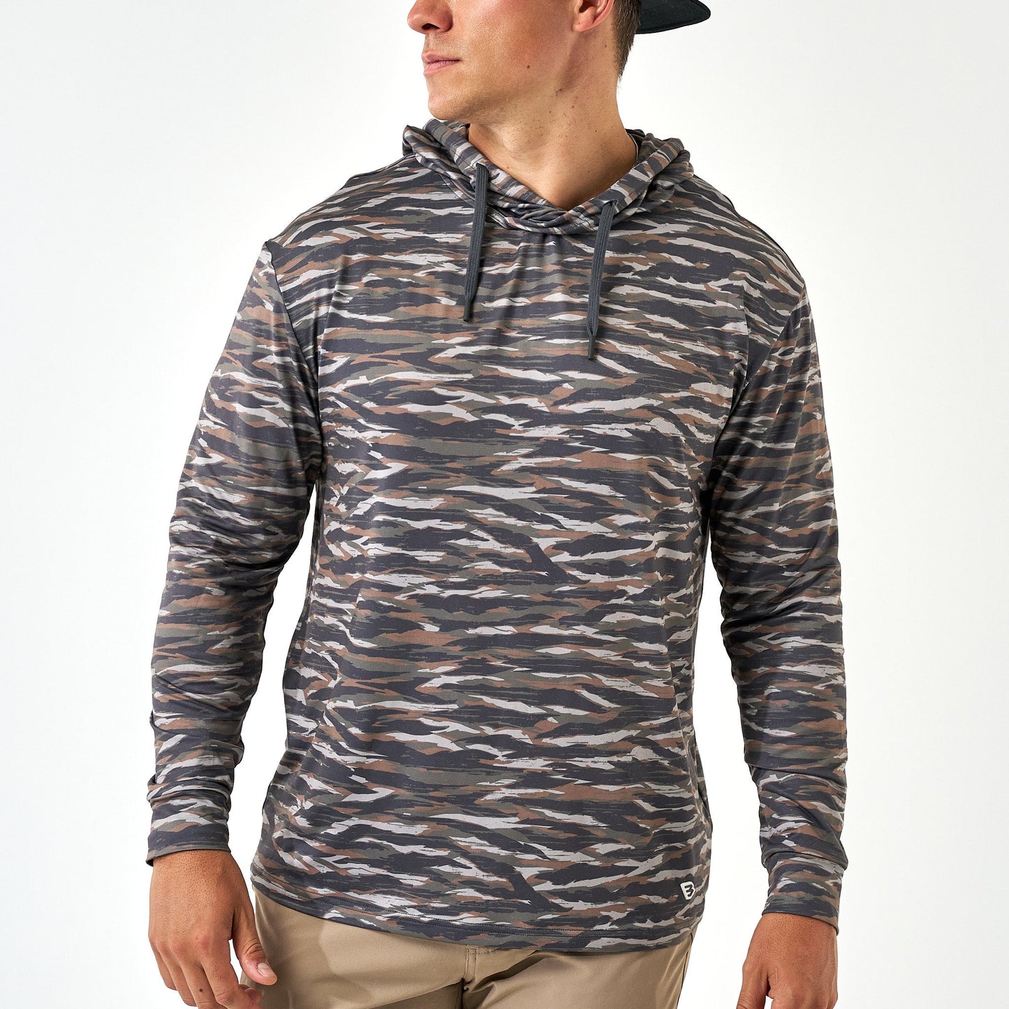 Burlebo Performance Hoodie - Tiger Stripe Camo - Wetland